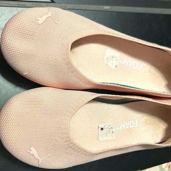 NEW PUMA ILIANA SOFTFOAM+ FROSTY PINK BARBIECORE SLIP-ON BALLERINA FLATS - Picture 1 of 5